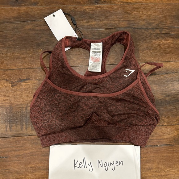 Gymshark Cherry brown bra small - Picture 1 of 2